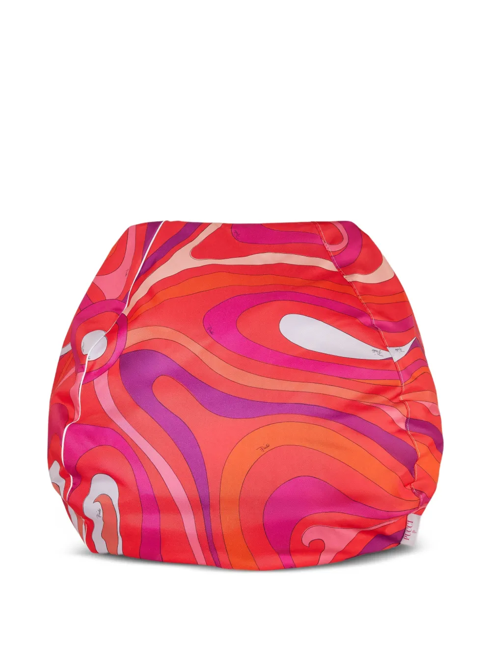 PUCCI swirl-pattern pouf | Red | Image 1