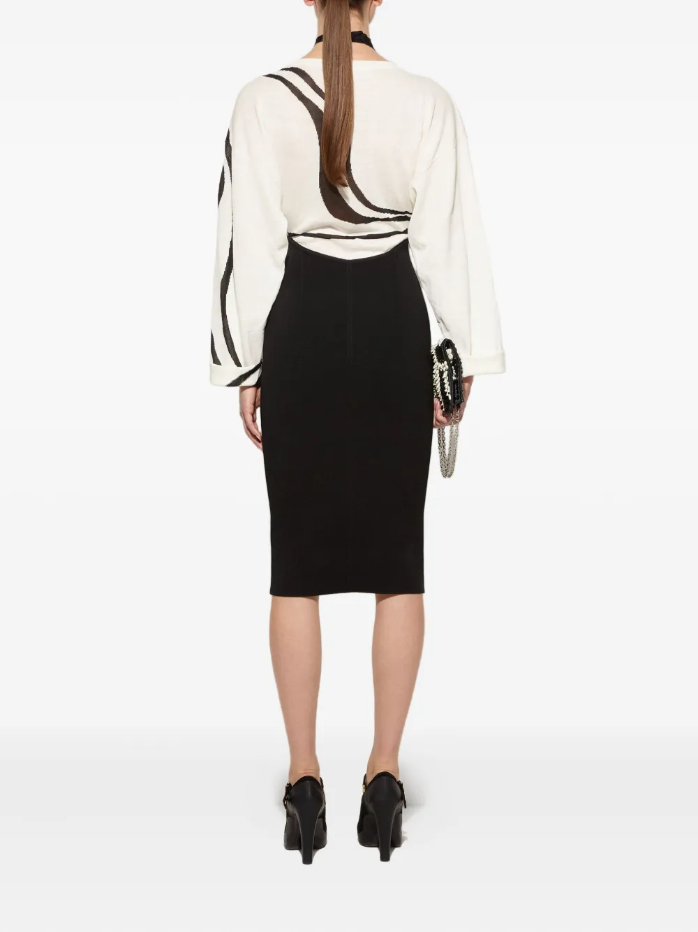 PUCCI Jurk met abstracte print Zwart