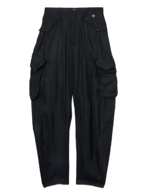 パンツ EMILIO PUCCI Women Straight Pants 5HRI01 5H864001 Black Marmo Print Straight Silk Twill Pants – PUCCI Online Store