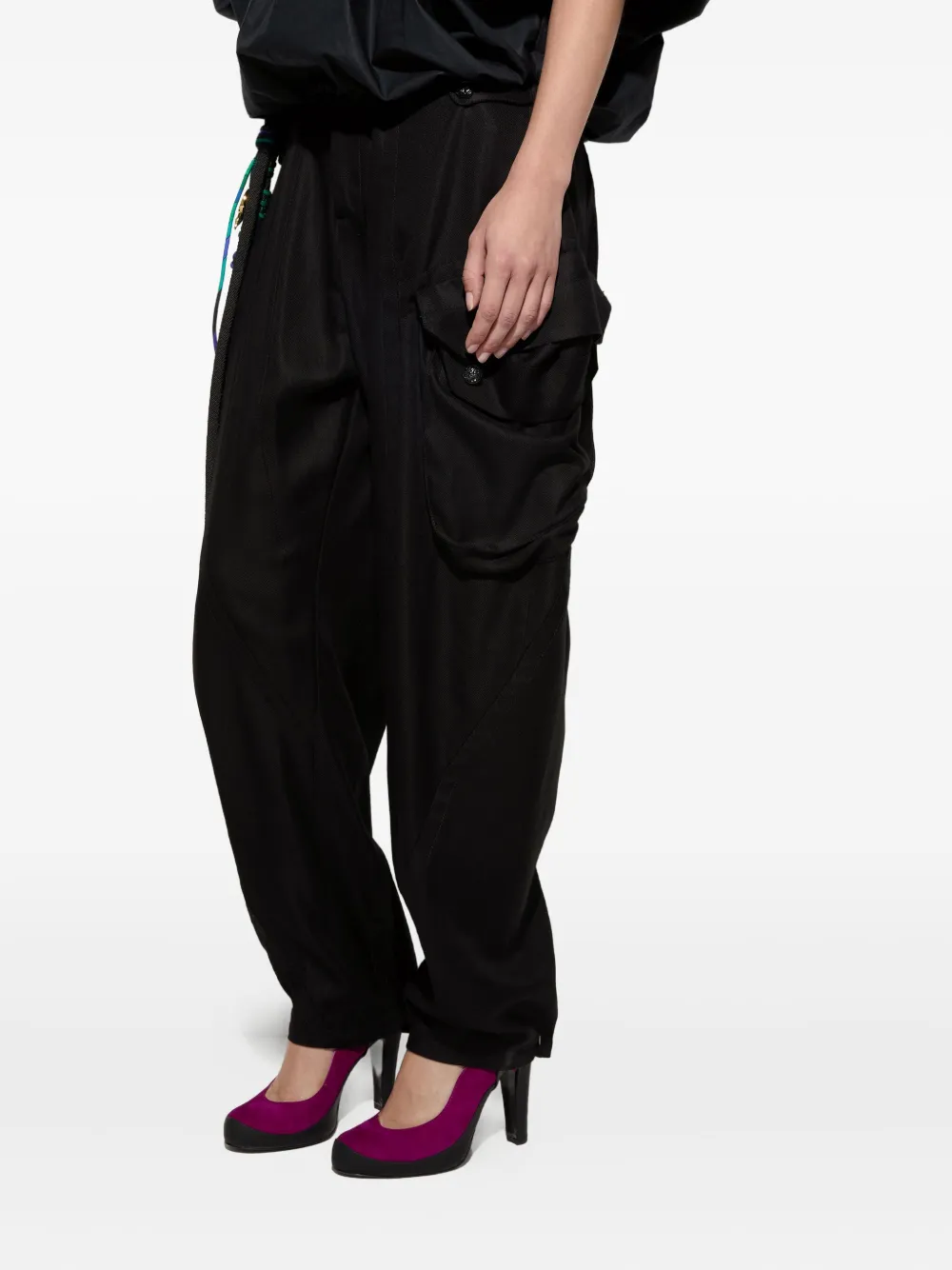 PUCCI Broek met cargo zak Zwart