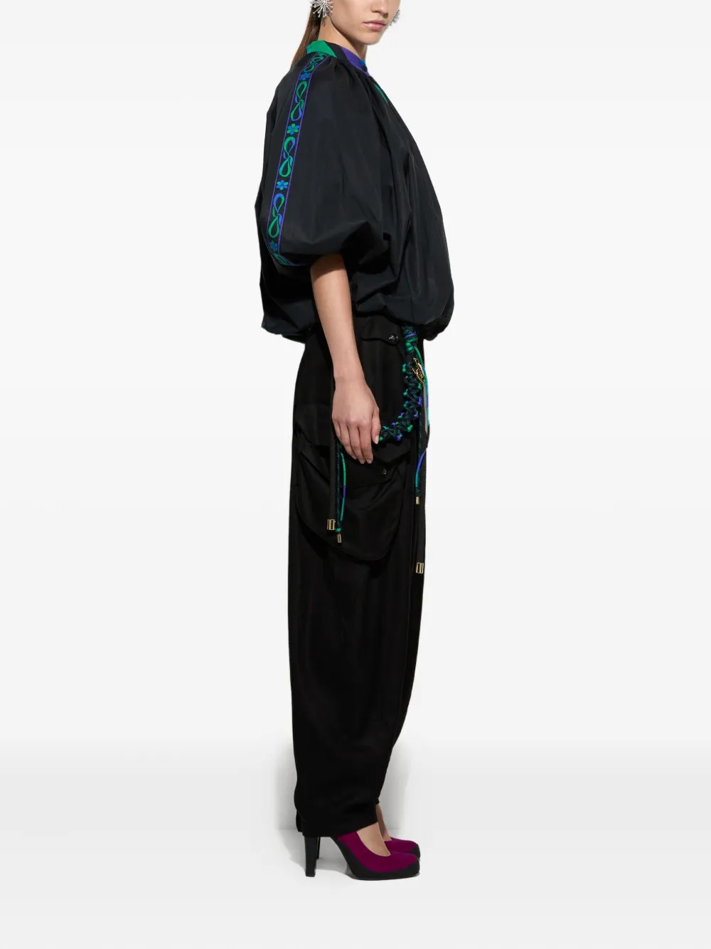 PUCCI Broek met cargo zak Zwart