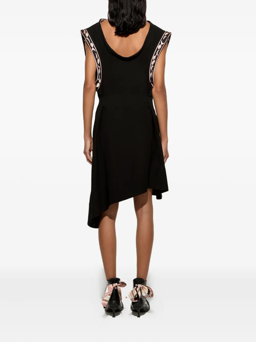 PUCCI Jurk met asymmetrische afwerking Zwart
