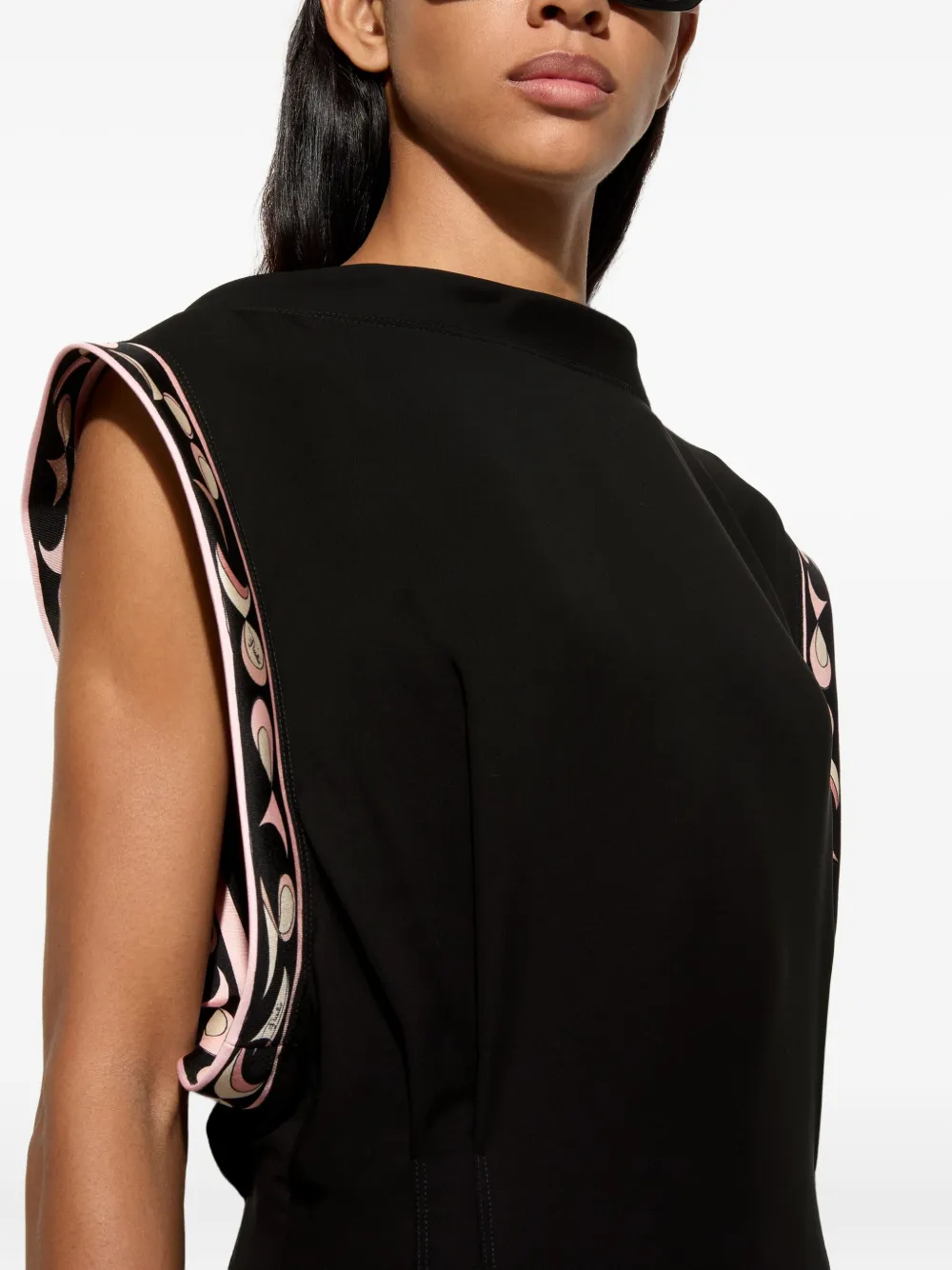 PUCCI Jurk met asymmetrische afwerking Zwart