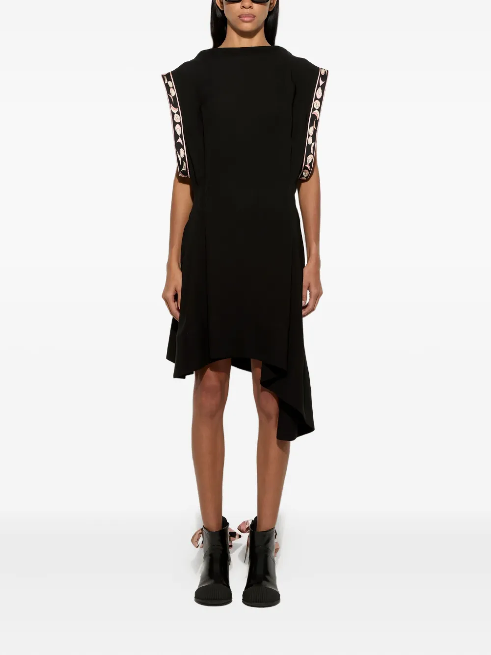 PUCCI Jurk met asymmetrische afwerking Zwart