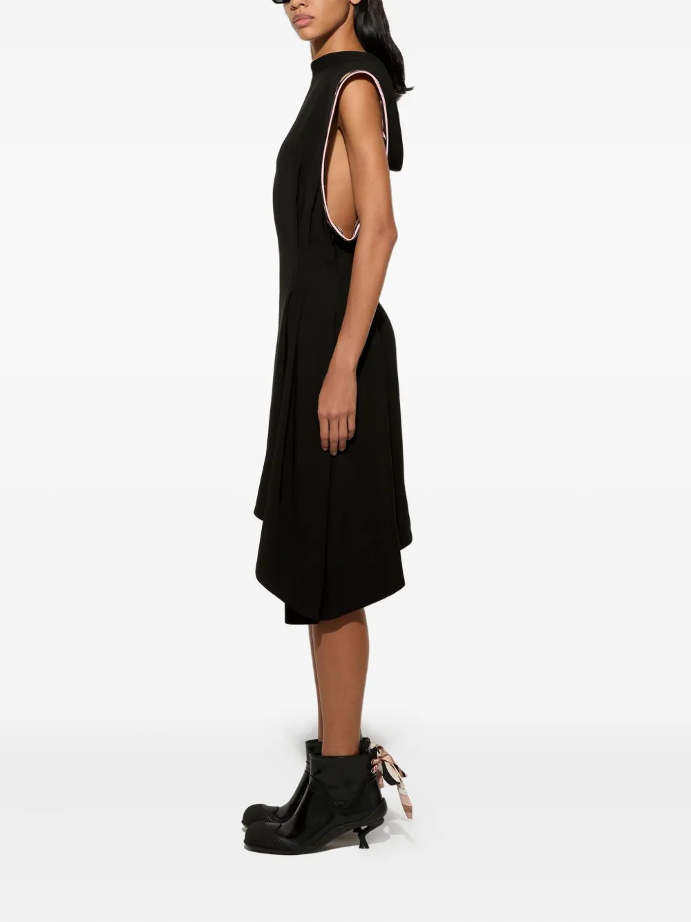 PUCCI asymmetric short dress - Zwart
