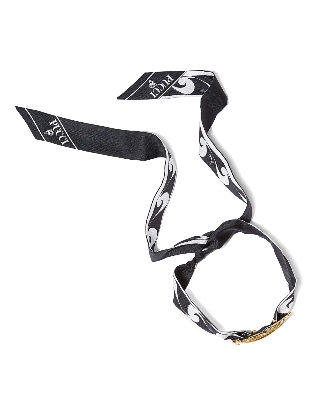 scarf lip-ring choker