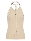 Christopher Esber Beach Quartz halter-neck tank top - Neutrals