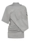 Christopher Esber Distort draped T-shirt - Grey