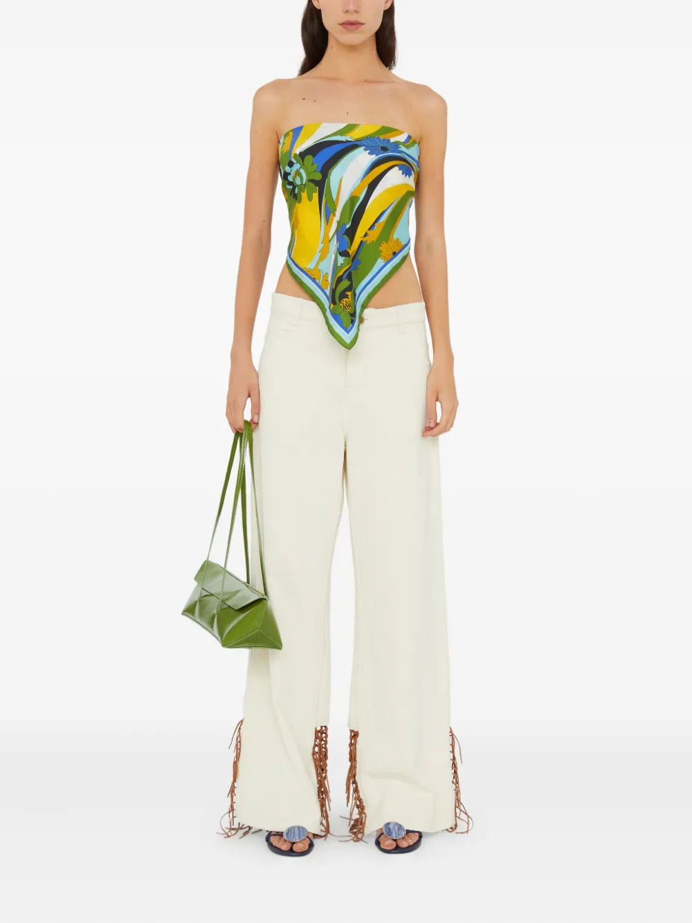 Christopher Esber Floral-print Silk Scarf In Multi