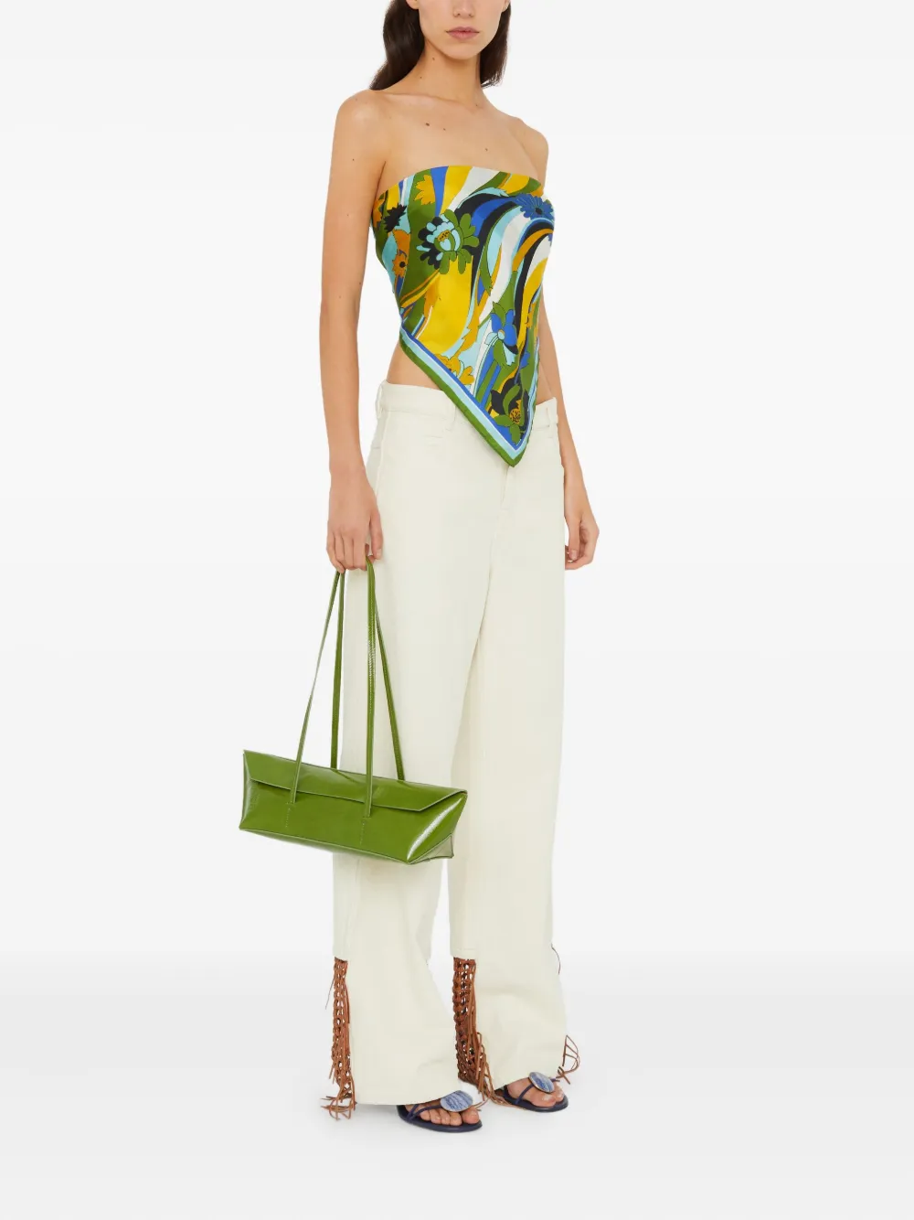 Christopher Esber Floral-print Silk Scarf In Multi