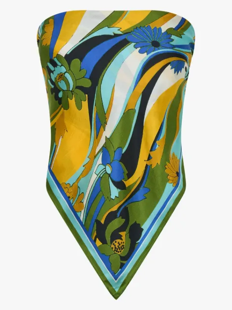 Christopher Esber floral-print silk scarf 