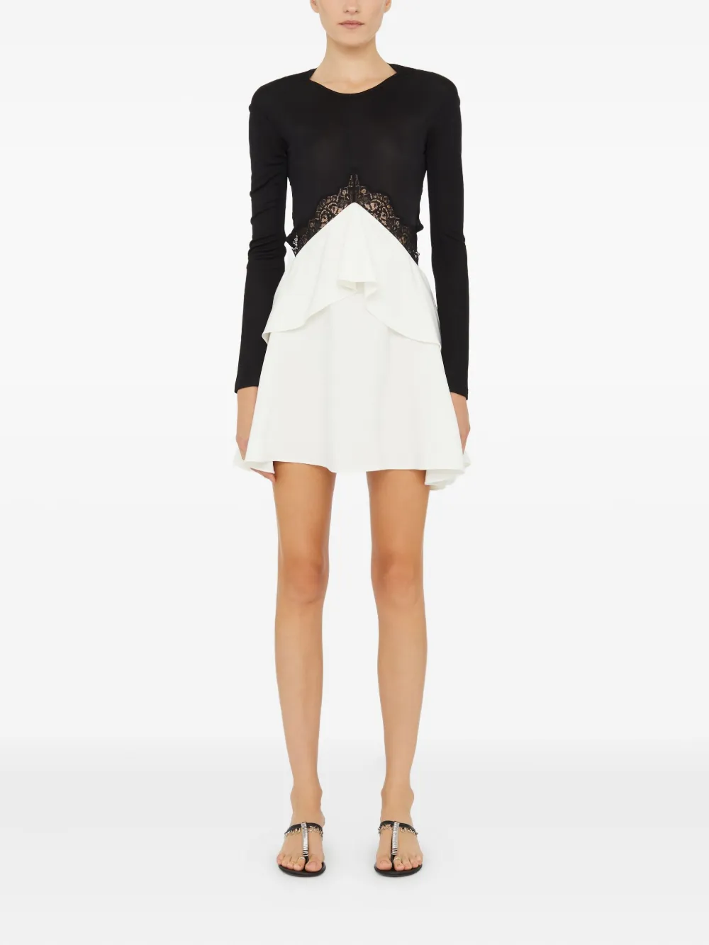 Christopher Esber Endrey lace-insert mini dress - Zwart