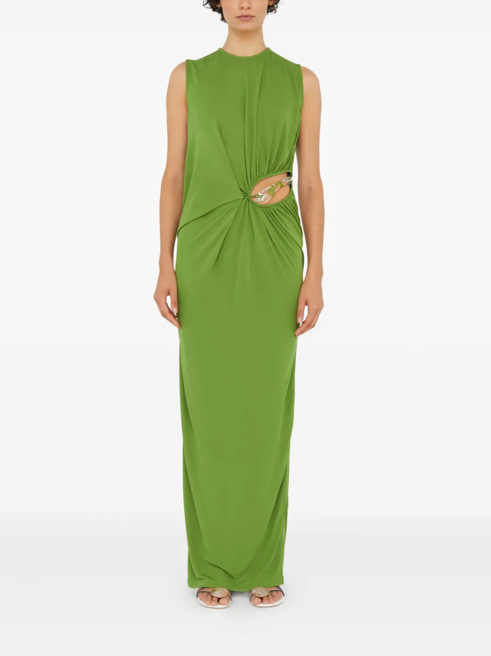 Christopher Esber Encased cut-out twisted maxi dress - Groen
