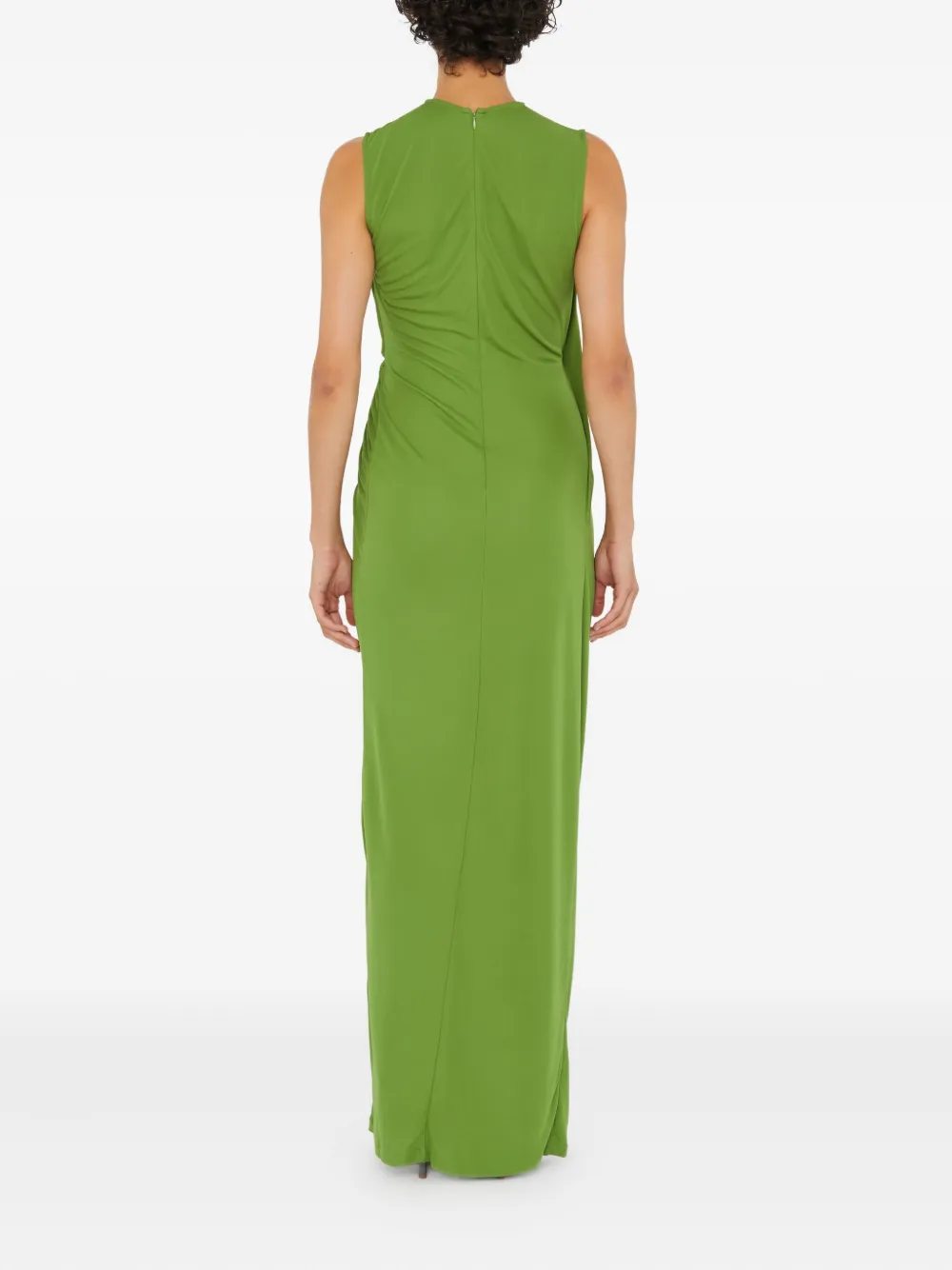 Christopher Esber Encased Cut-out Twisted Maxi Dress In Green