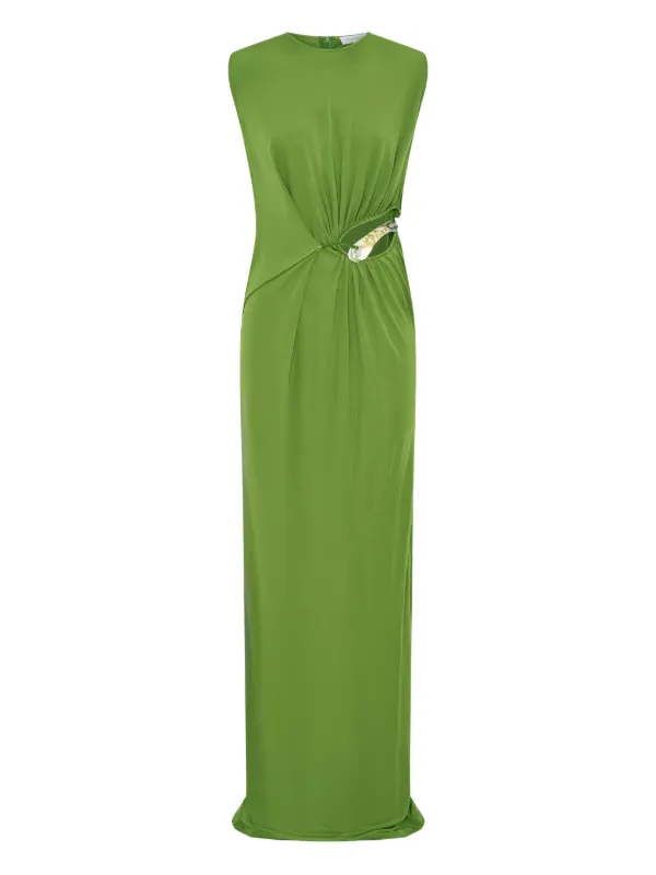 slim fit dress slacks Fronced Green Dress - Christopher Esber - Women