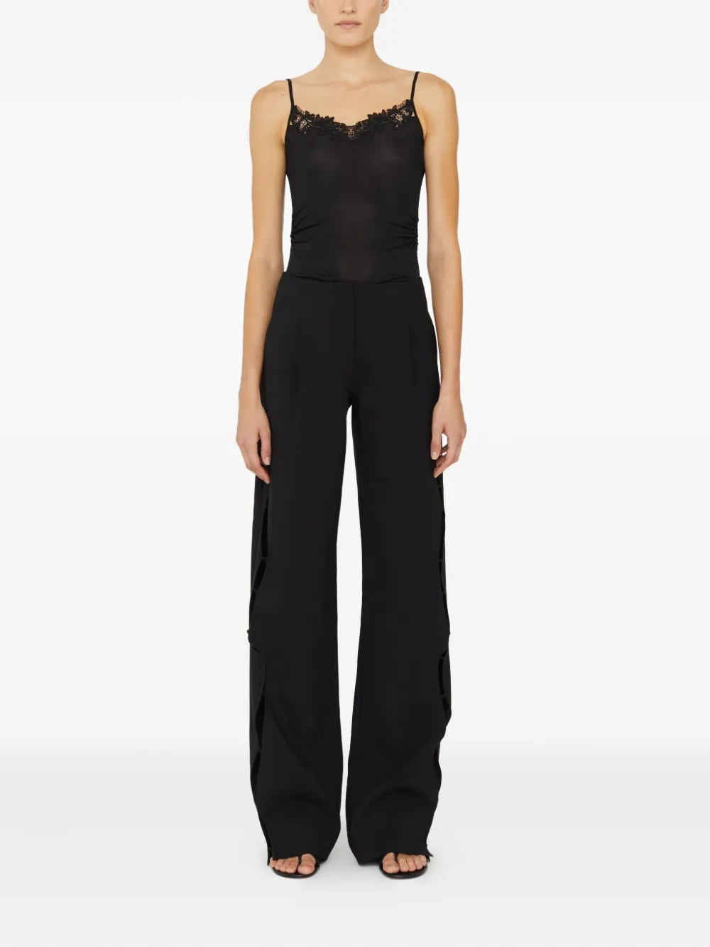 Christopher Esber tailored cut-out trousers - Zwart