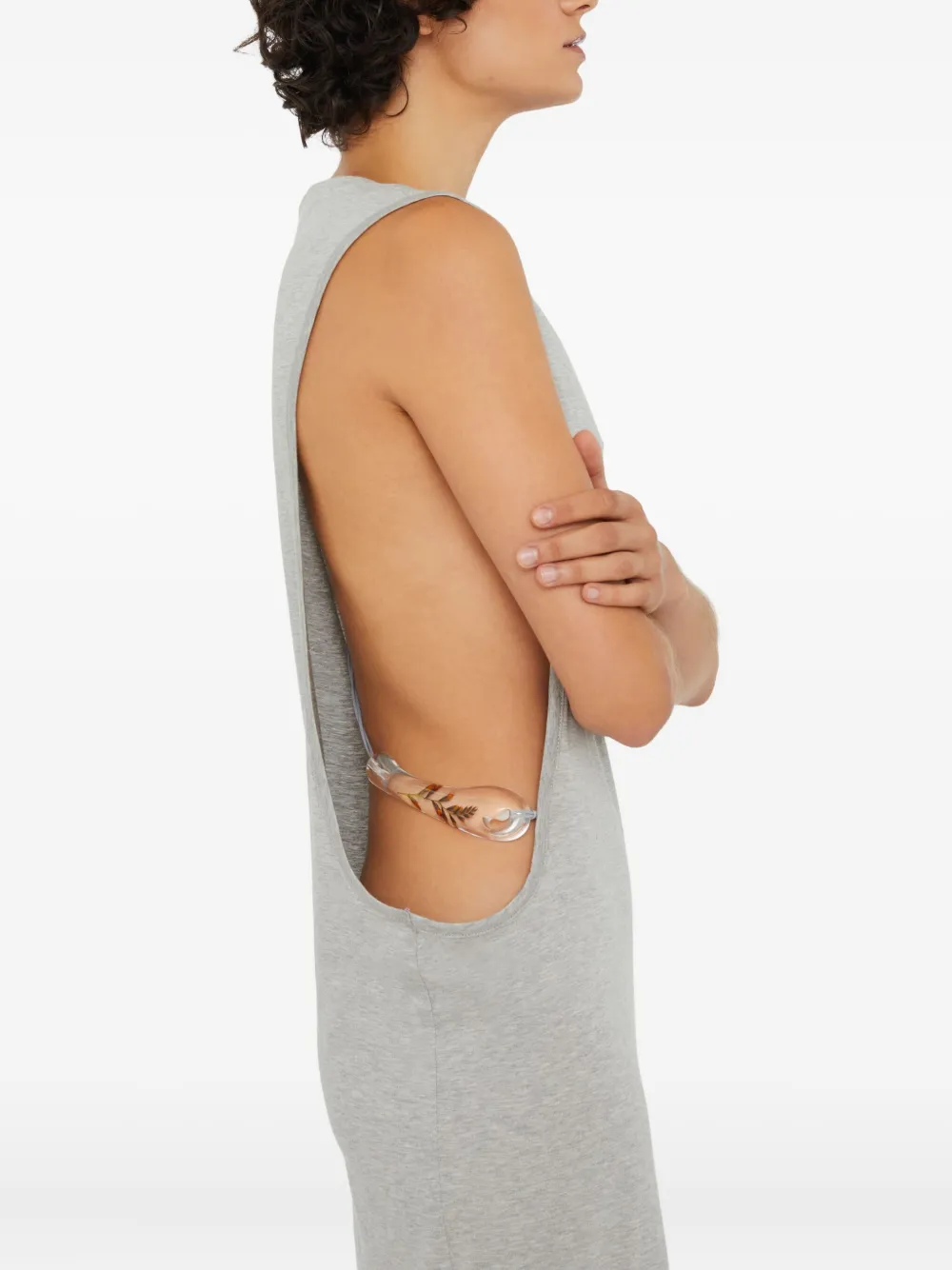 Christopher Esber Maxi-jurk met uitgesneden details Grijs