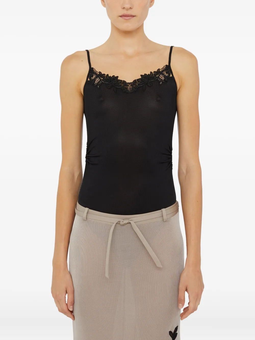 Christopher Esber Hibiscus-embroidered Body In Multi