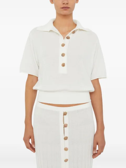 Christopher Esber Sundial Shell knitted polo top