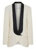 Christopher Esber contrast-lapel tuxedo blazer - White