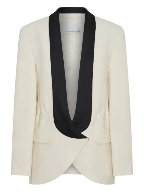 Christopher Esber contrast-lapel tuxedo blazer
