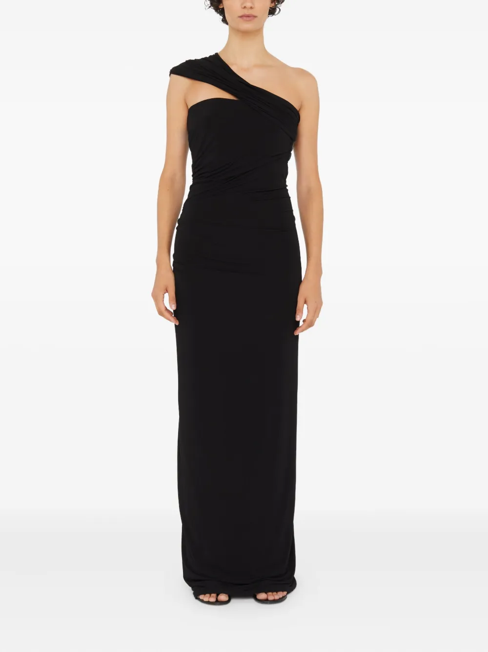 Christopher Esber Beach Glass draped maxi dress - Zwart
