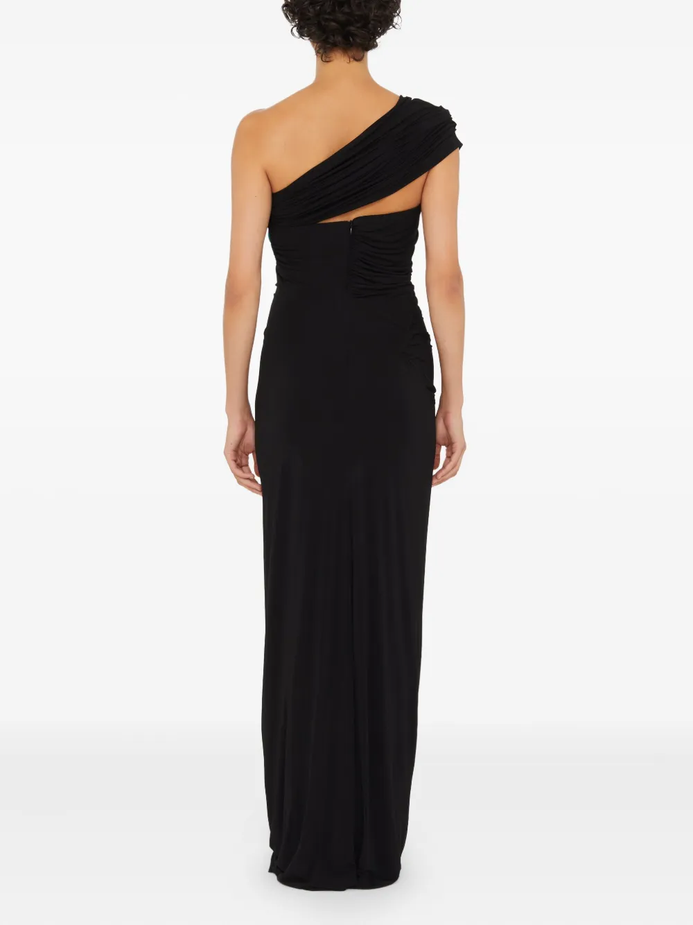 Christopher Esber Beach Glass Draped Maxi Dress In Black