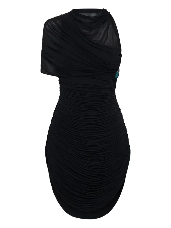 long sleeve bodycon cocktail dress Unveiling My Story Black Mesh Bodycon Mini Dress