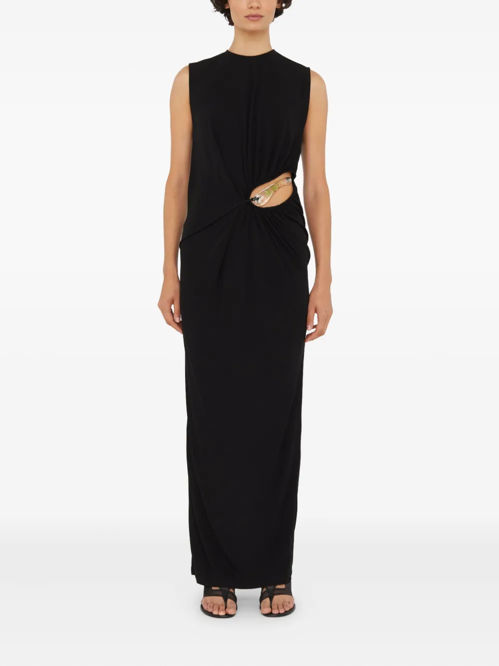 Christopher Esber twist-detail cut-out maxi dress - Zwart