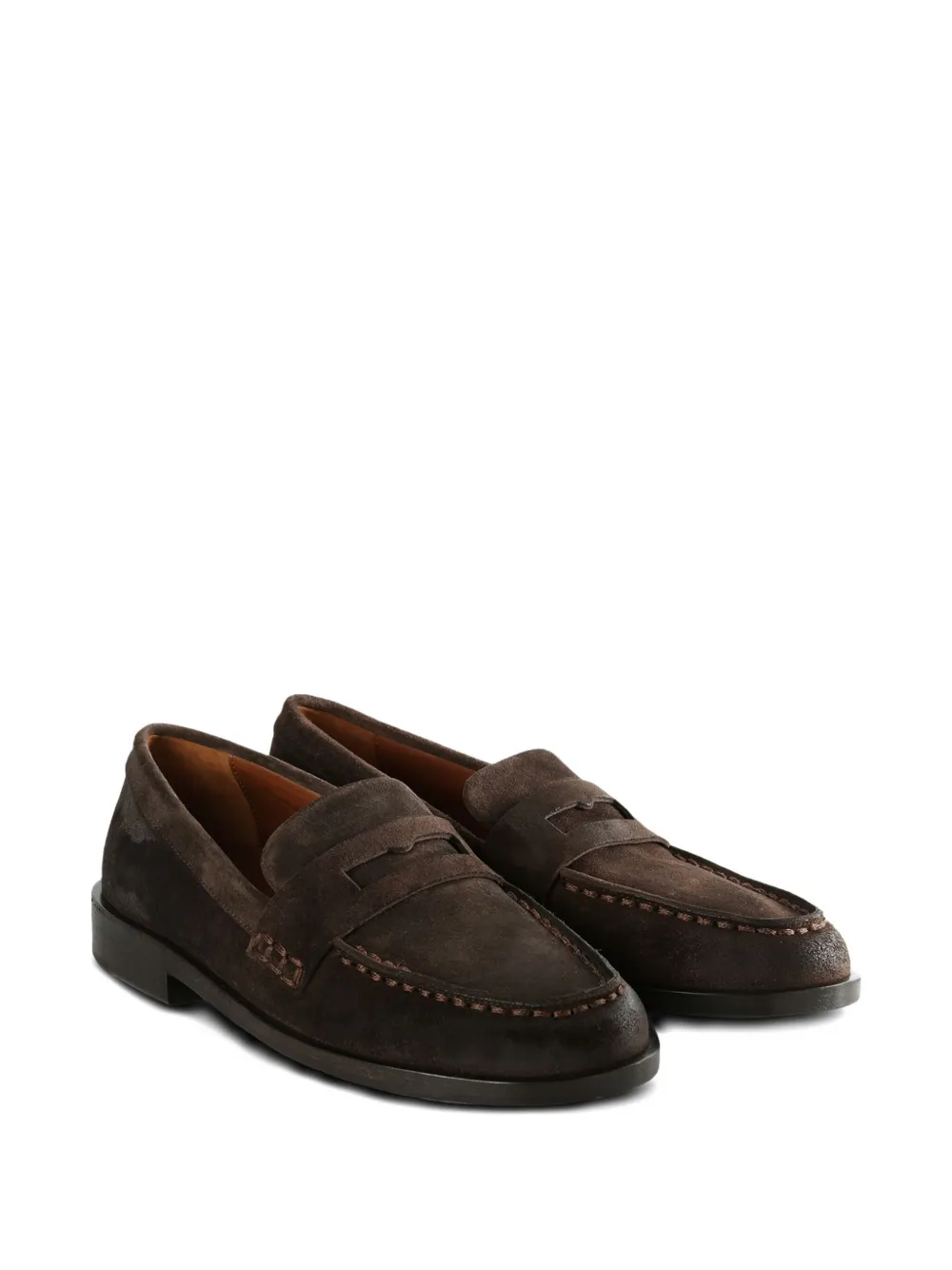 Marsèll penny-strap leather loafers Brown