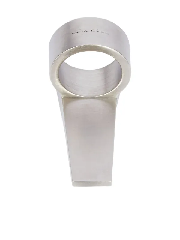 も*様 Rickowens TRUNK RING MET Rick Owens Crystal Trunk Ring | Silver | FARFETCH CA