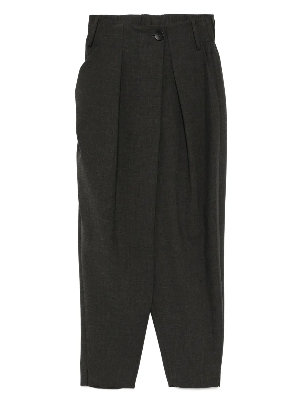 GDeL by gaze de lin asymmetric-pocket trousers | Grey | Image 1