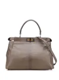 Fendi Pre-Owned 2000-2010 Medium Calfskin Peekaboo Iconic satchel - Brown