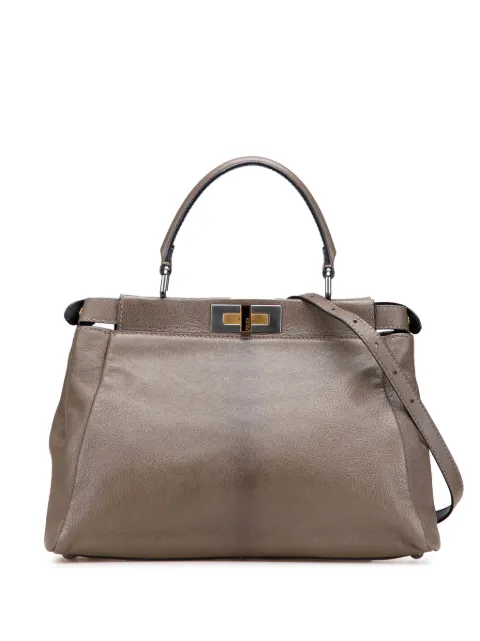 Fendi Pre-Owned 2000-2010 Medium Calfskin Peekaboo Iconic satchel