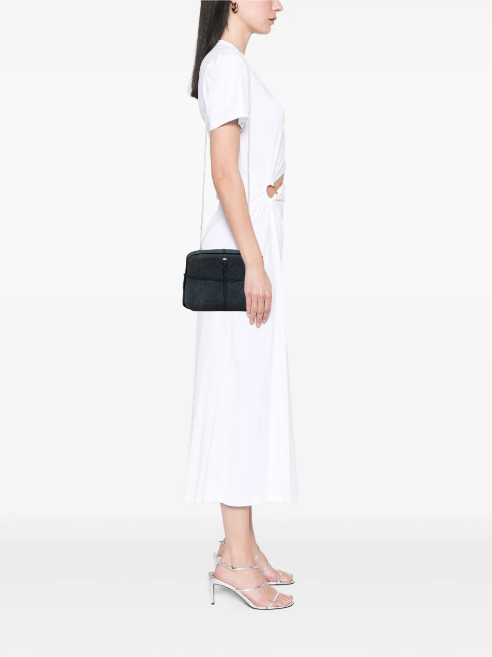 CHANEL Pre-Owned 1997-1999 Felt Millennium Hard Case crossbody bag | Pre-Owned | Image 2