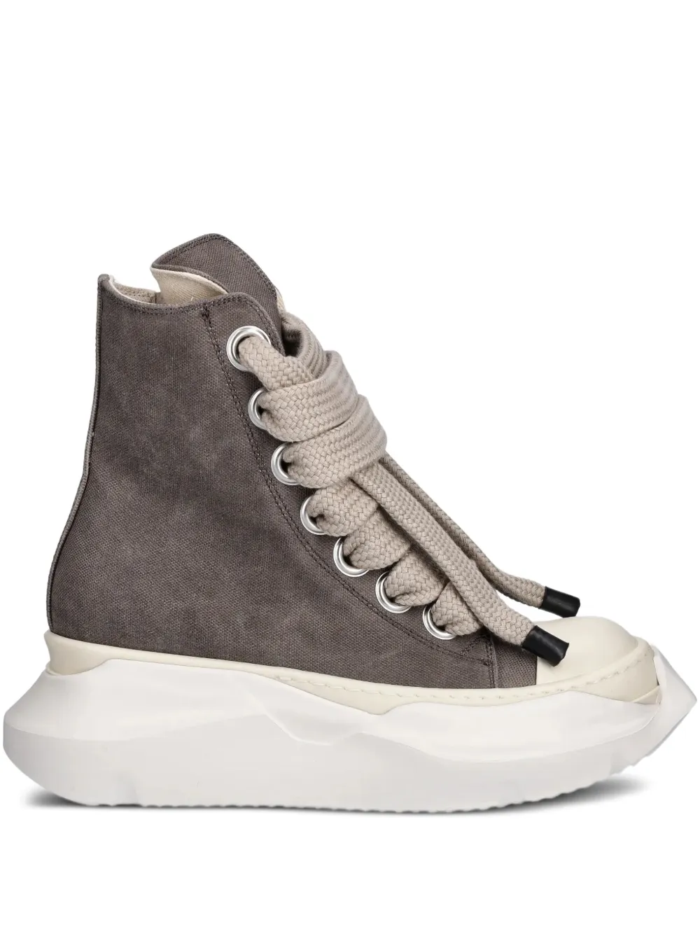 Rick Owens DRKSHDW lace-up platform high-top sneakers Brown