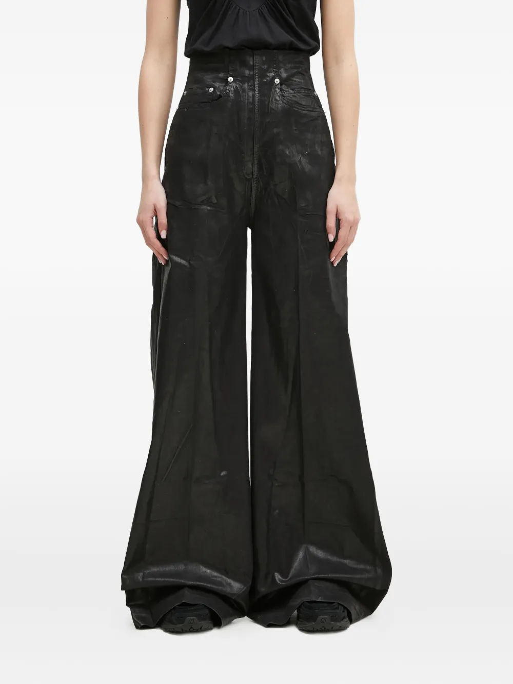 Rick Owens DRKSHDW Jeans met wijde pijpen Zwart