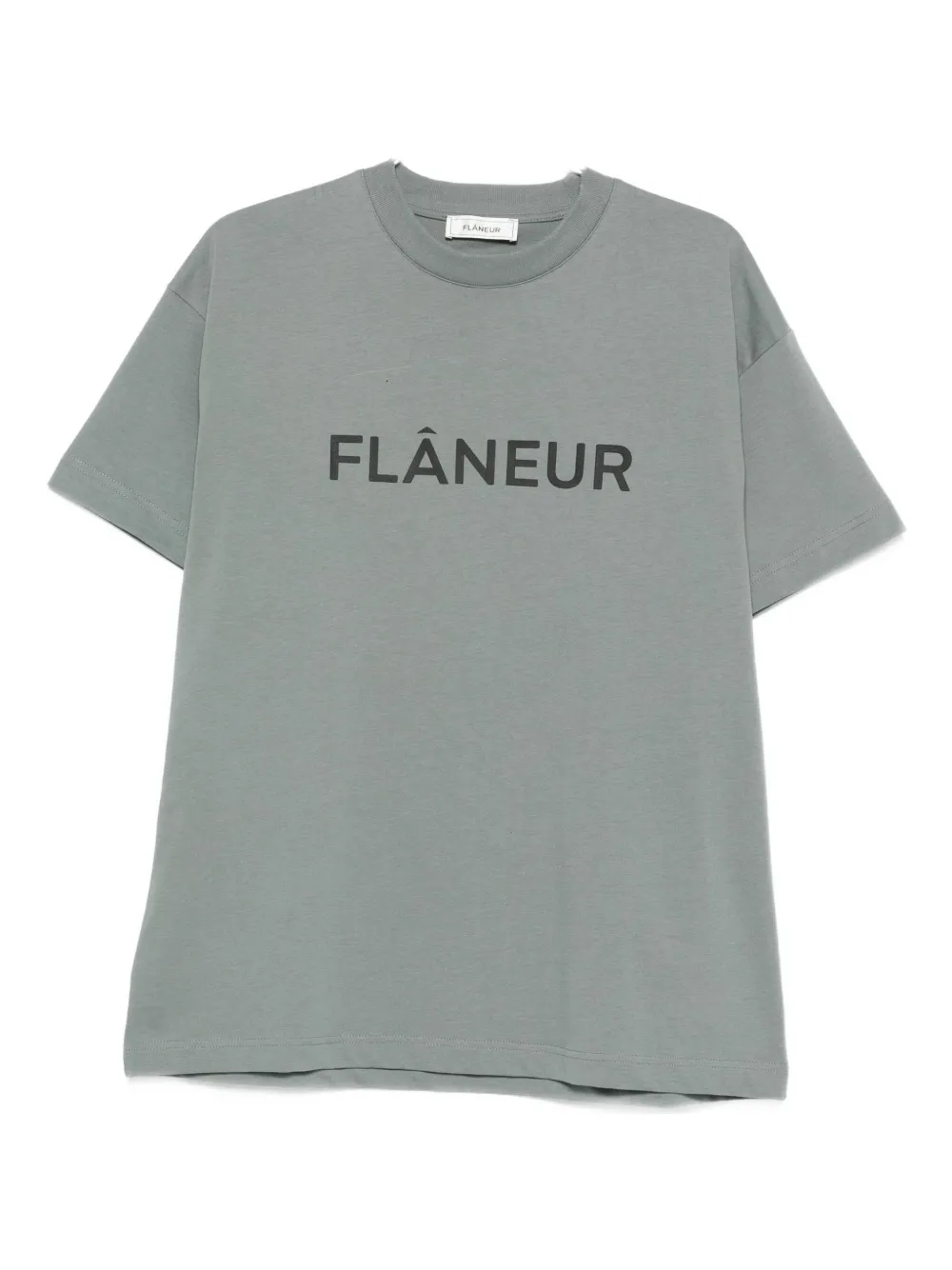 Flâneur Logo-print T-shirt In Gray