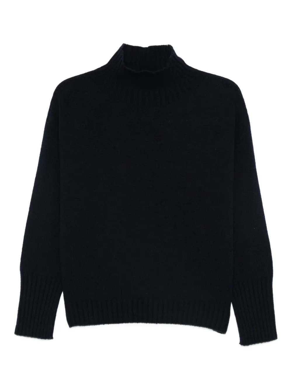high-neck sweater