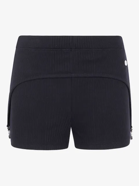 Jean Paul Gaultier ribbed garter-detail shorts