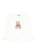 Moschino Kids teddy-print sweatshirt - White