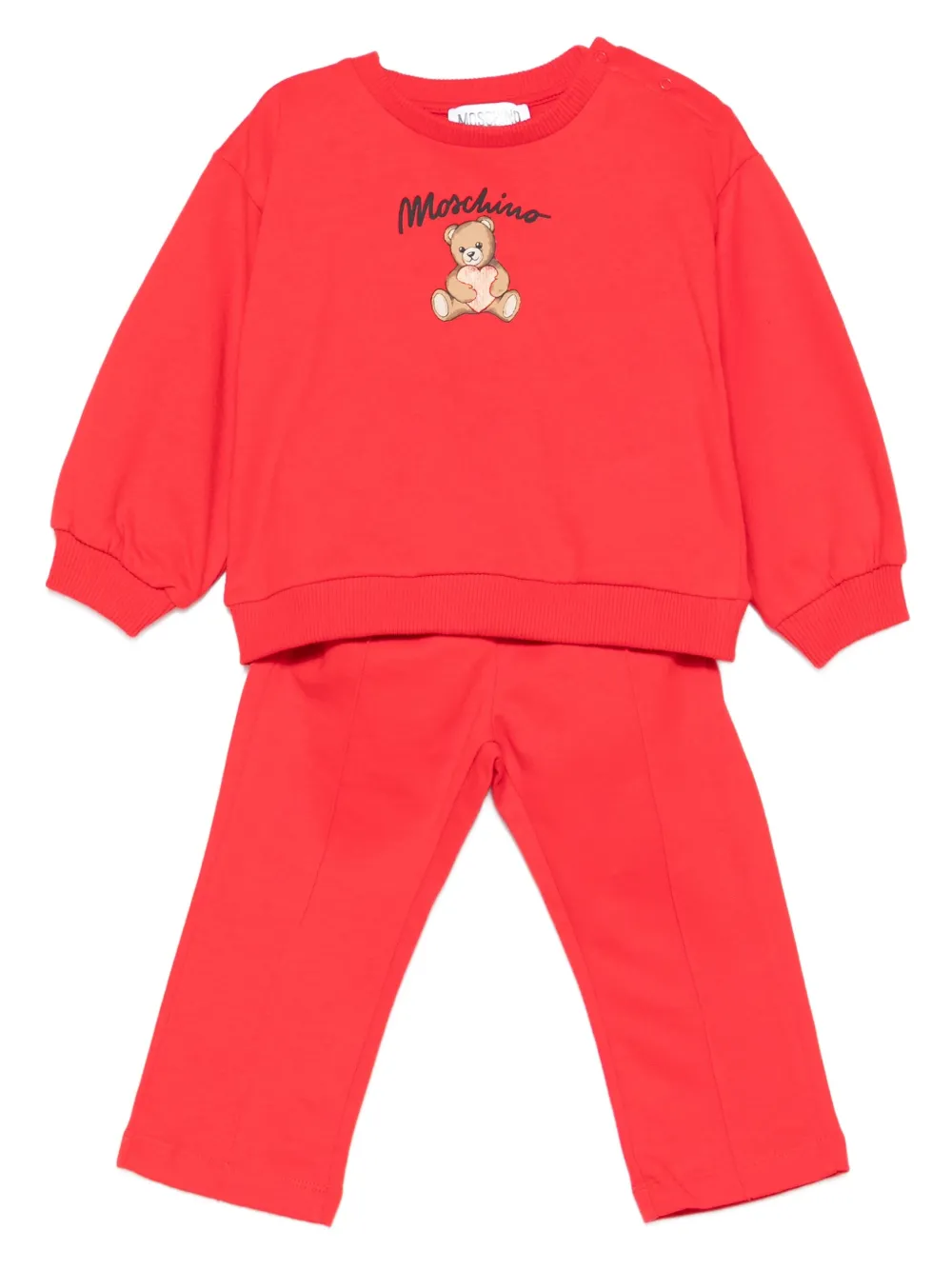 Moschino Kids logo tracksuit Rood