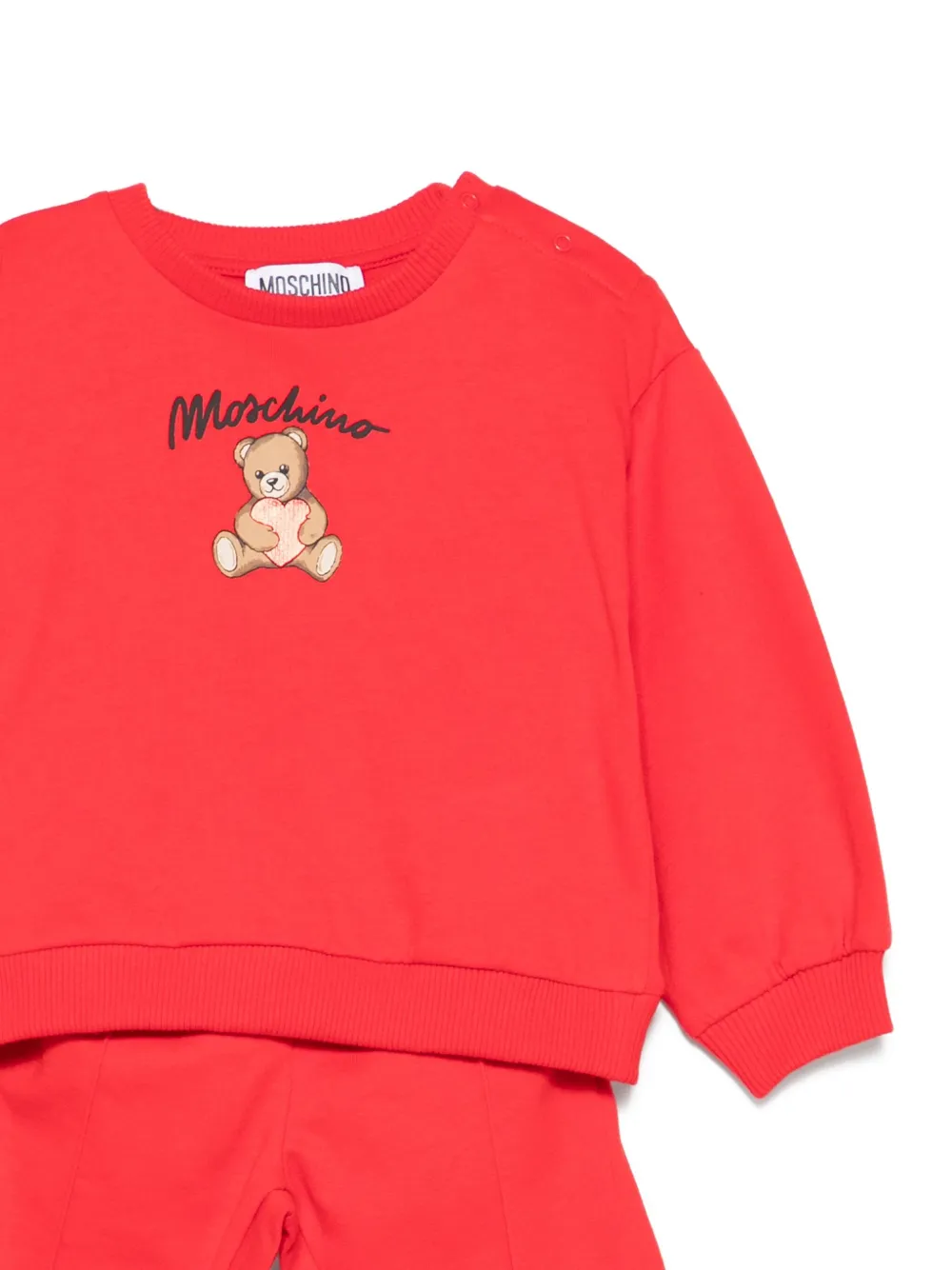 Moschino Kids logo tracksuit Rood