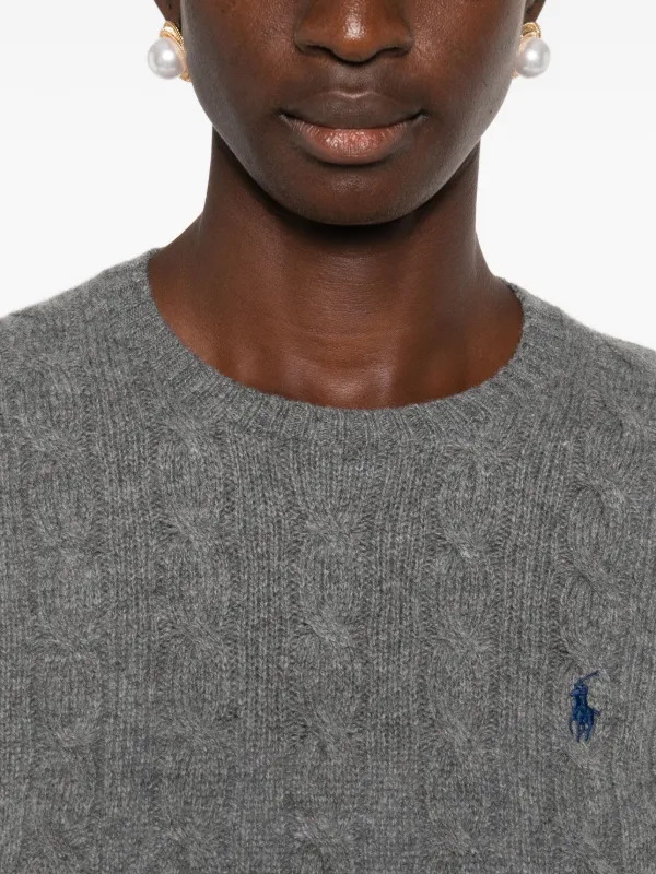 Polo Ralph Lauren ケーブルニット セーター | グレー | FARFETCH JP