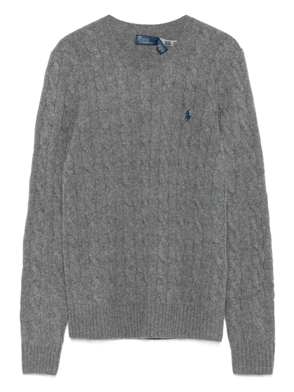 cable-knit sweater