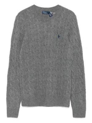 Polo Ralph Lauren ケーブルニット Vネックセーター | ホワイト