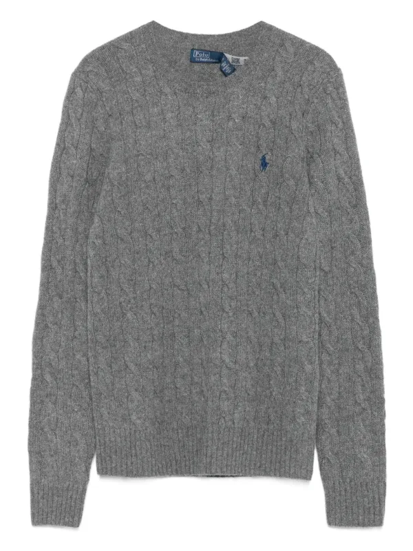 polo ralph lauren gray knit archive Polo Ralph Lauren - Cable Knit