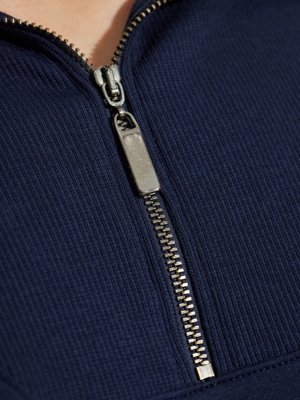 Hanro Sweater met rits Blauw