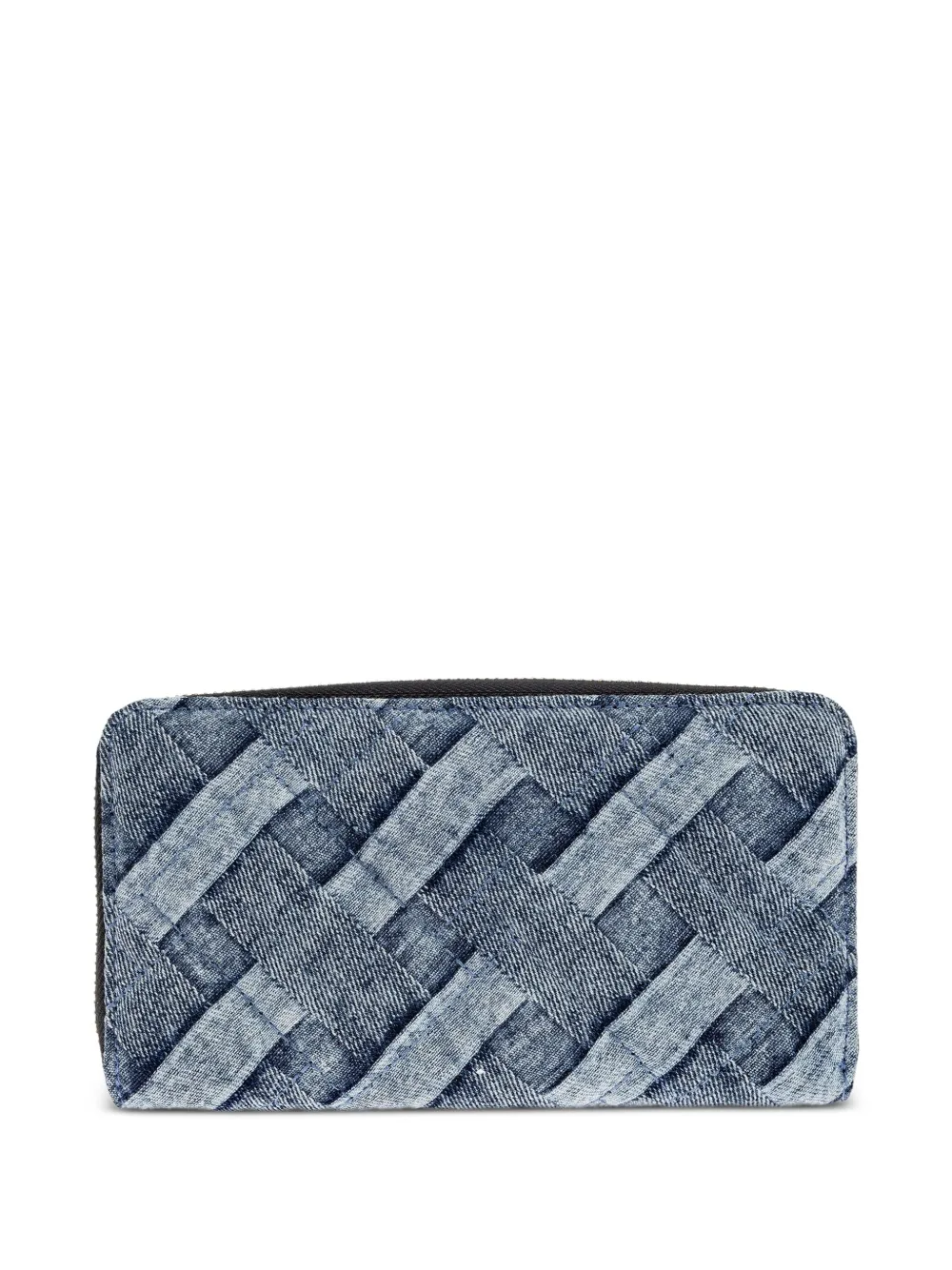 Kurt Geiger London Kensington woven-denim zip-around purse | Image 2