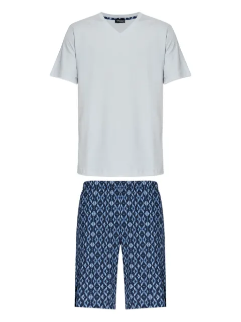 Hanro geometric-print pajamas